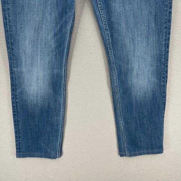 7 for All Mankind Jeans Mens 34 Blue Stacked Skinny Mid Rise Stretch Denim 34x26 - Picture 3 of 16